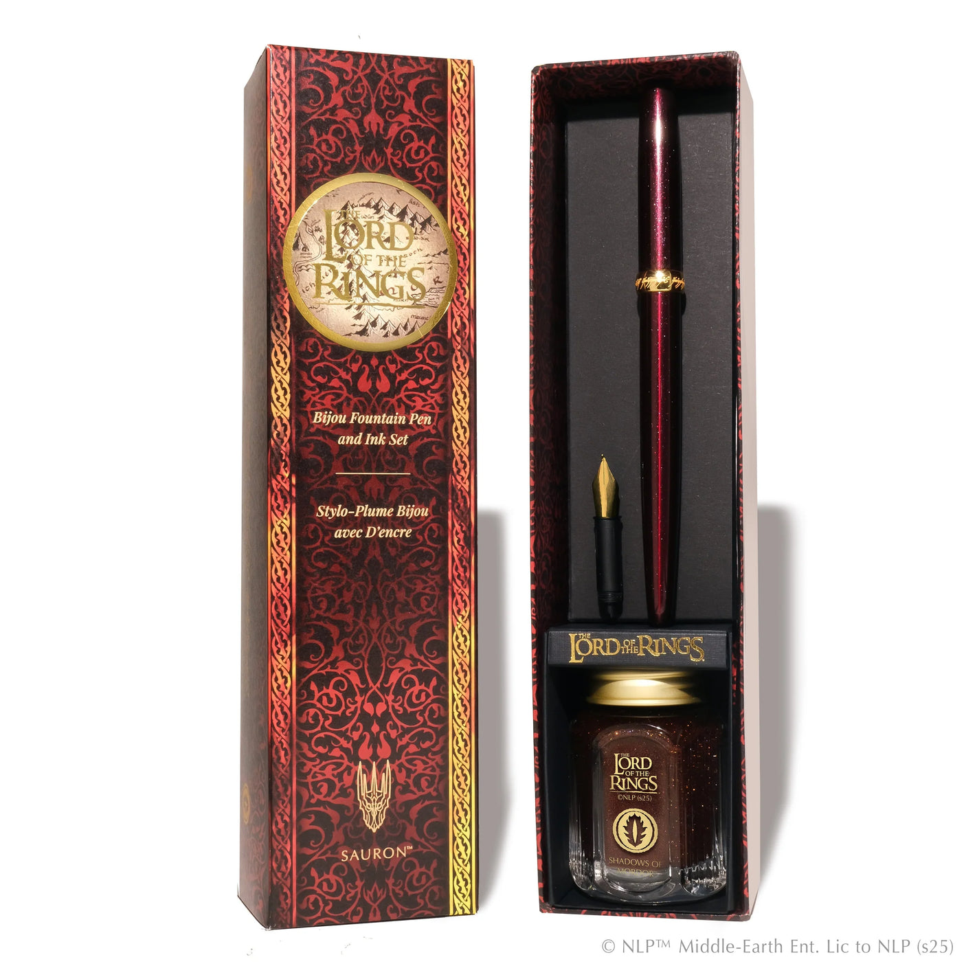 Ferris Wheel Press Lord of the Rings Bijou Fountain Pen and 28ml Ink Set Sauron