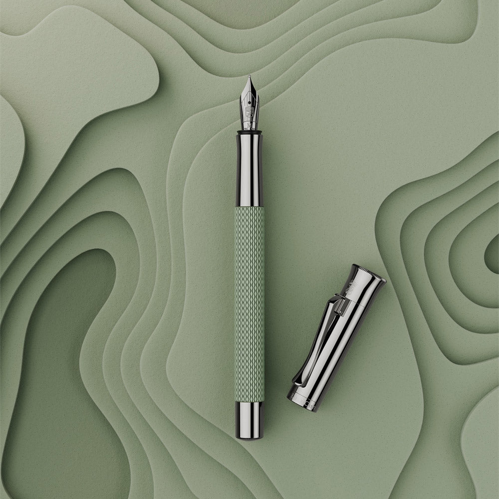 Graf von Faber-Castell Fountain Pen Guilloche Sage Green