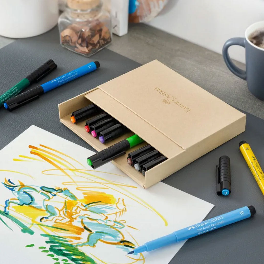 Faber-Castell Pitt Artist Brush Pen Studio Set of 12