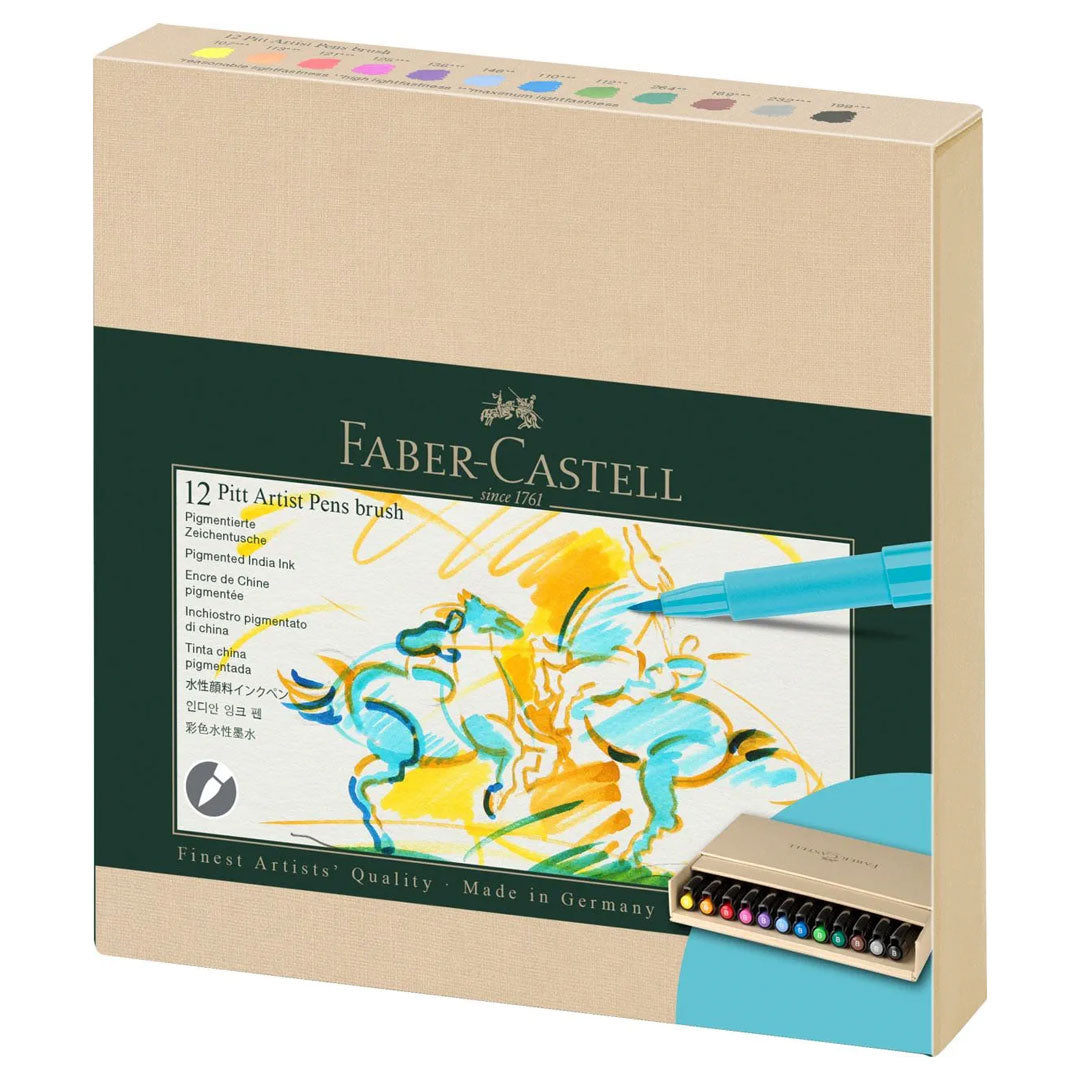 Faber-Castell Pitt Artist Brush Pen Studio Set of 12