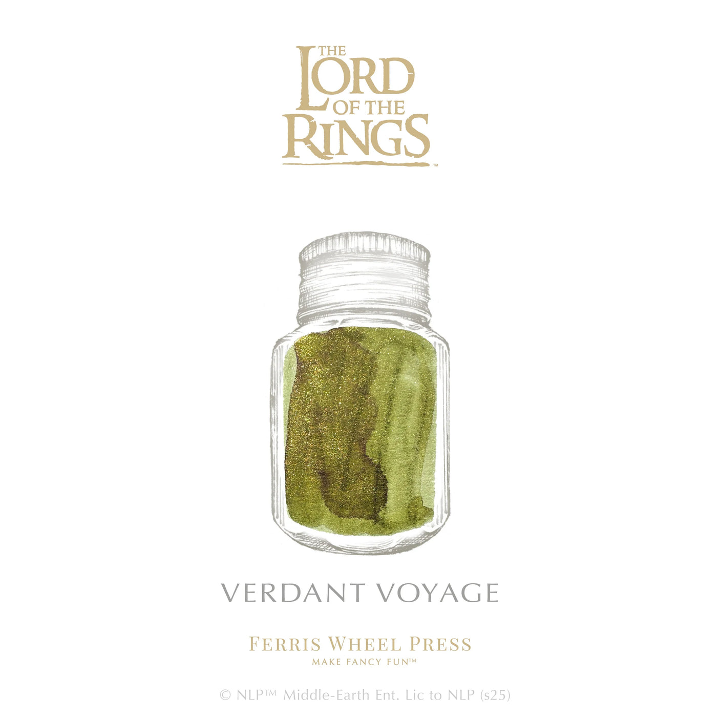 Ferris Wheel Press Lord of the Rings Fountain Pen Ink 10ml Verdant Voyage