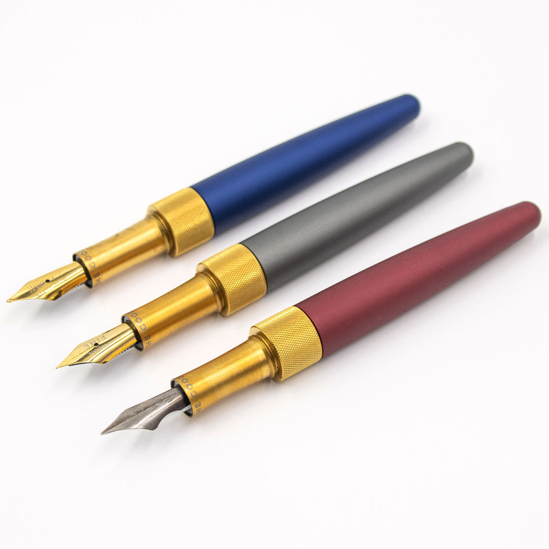 The Good Blue R615 Fountain Pen Super Matte Series Photon Blue Fine Nib Plastic Feed