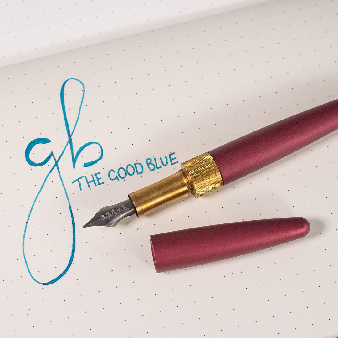 The Good Blue R615 Fountain Pen Super Matte Series Bordeaux Medium Nib Plastic Feed