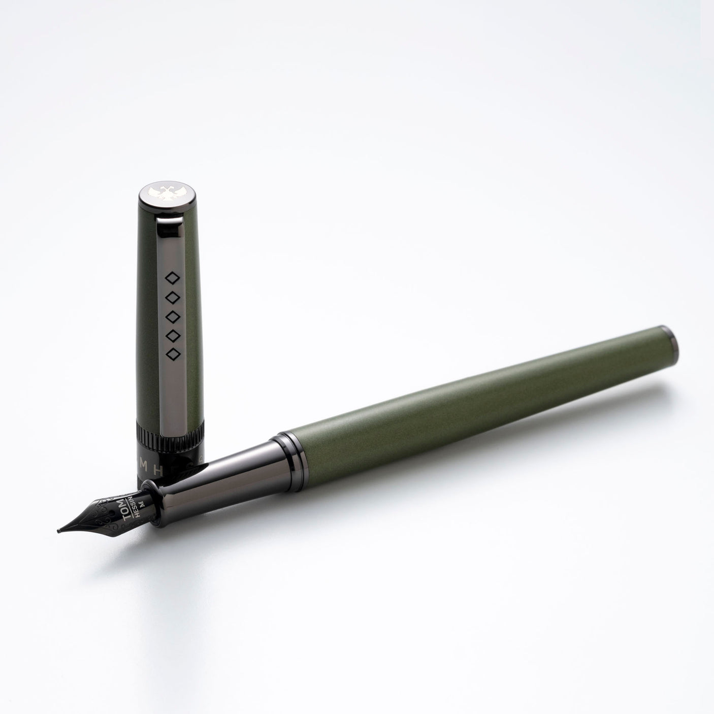 Tom Hessin Rebel Fountain Pen Garrison Green