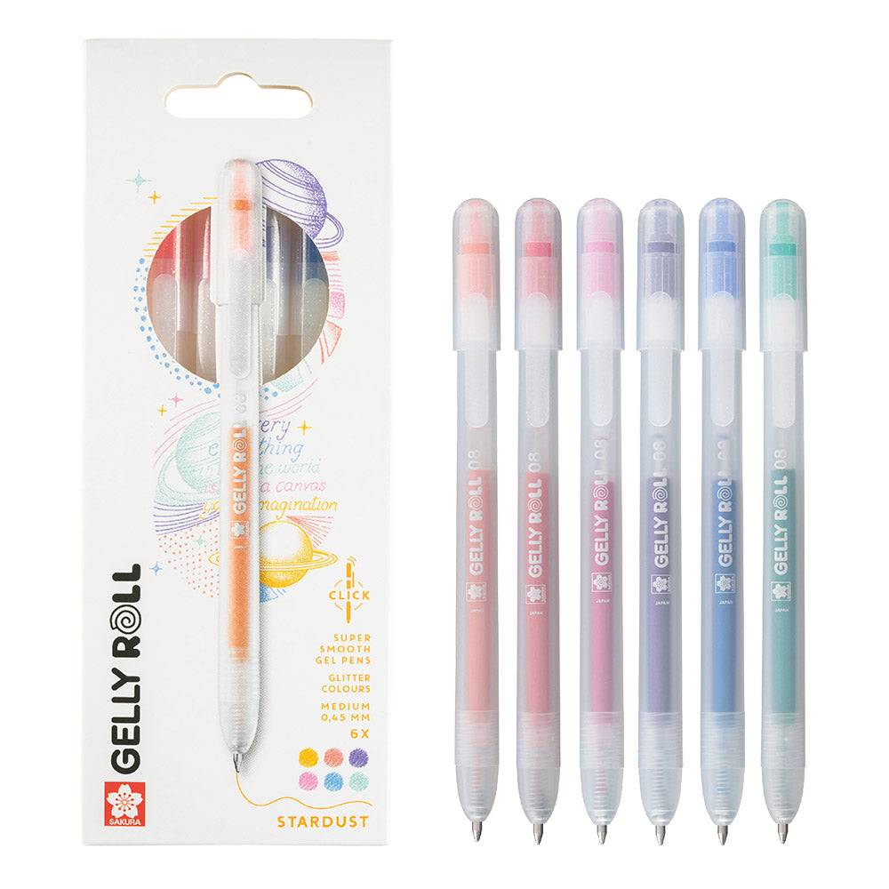Sakura Gelly Roll Retractable Stardust Set of 6
