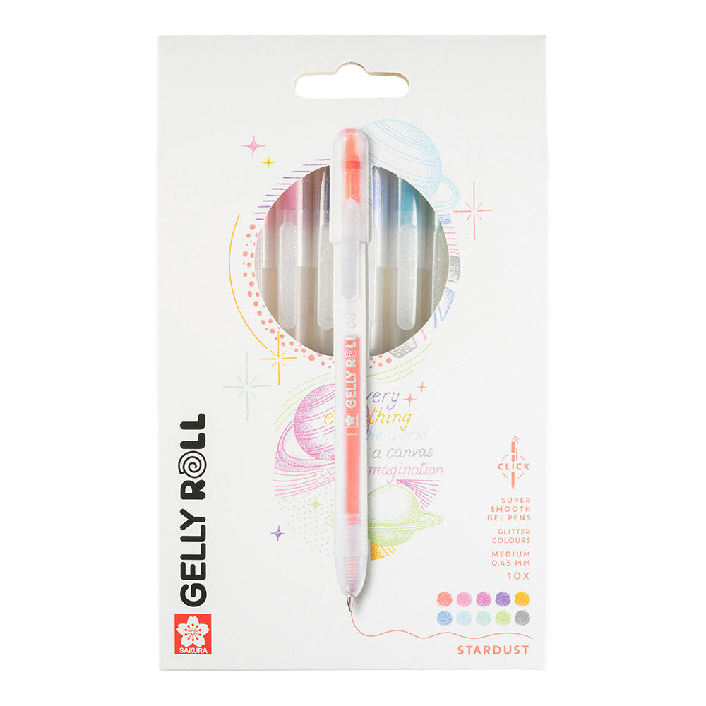 Sakura Gelly Roll Retractable Stardust Set of 10