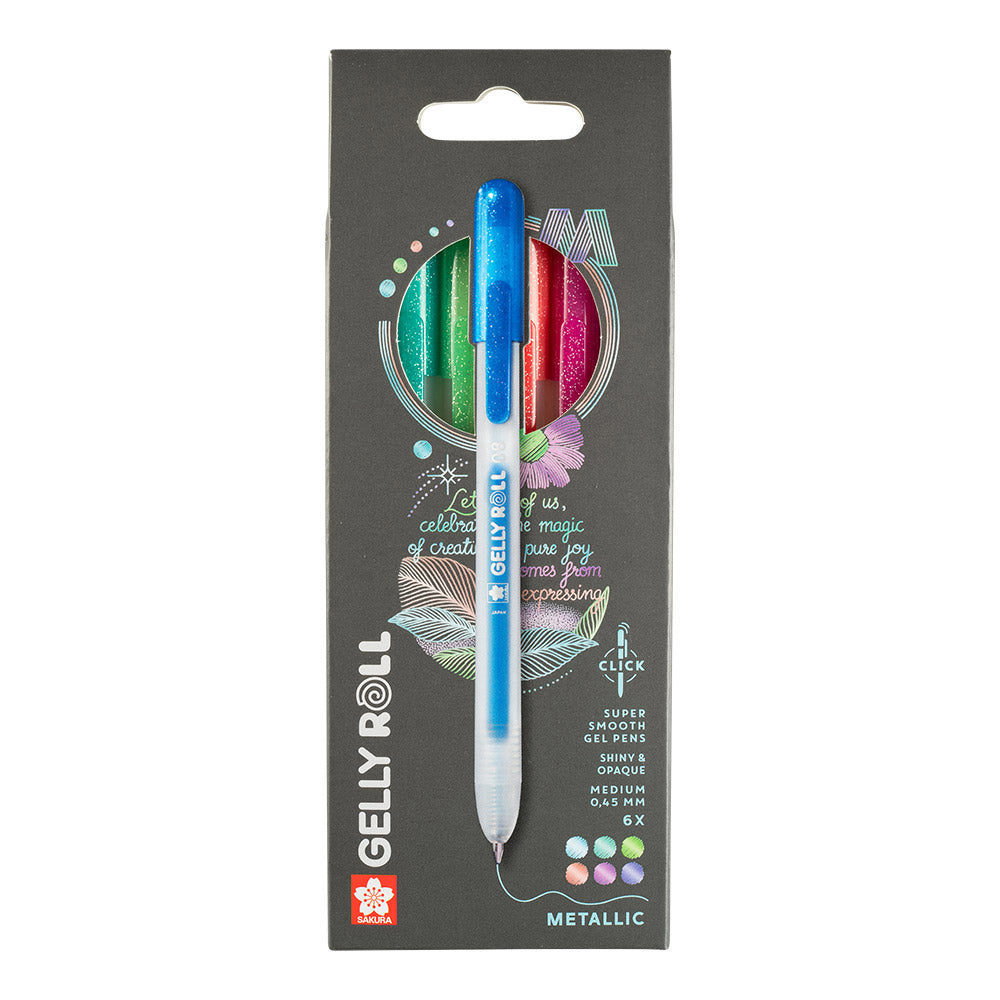 Sakura Gelly Roll Retractable Metallic Set of 6