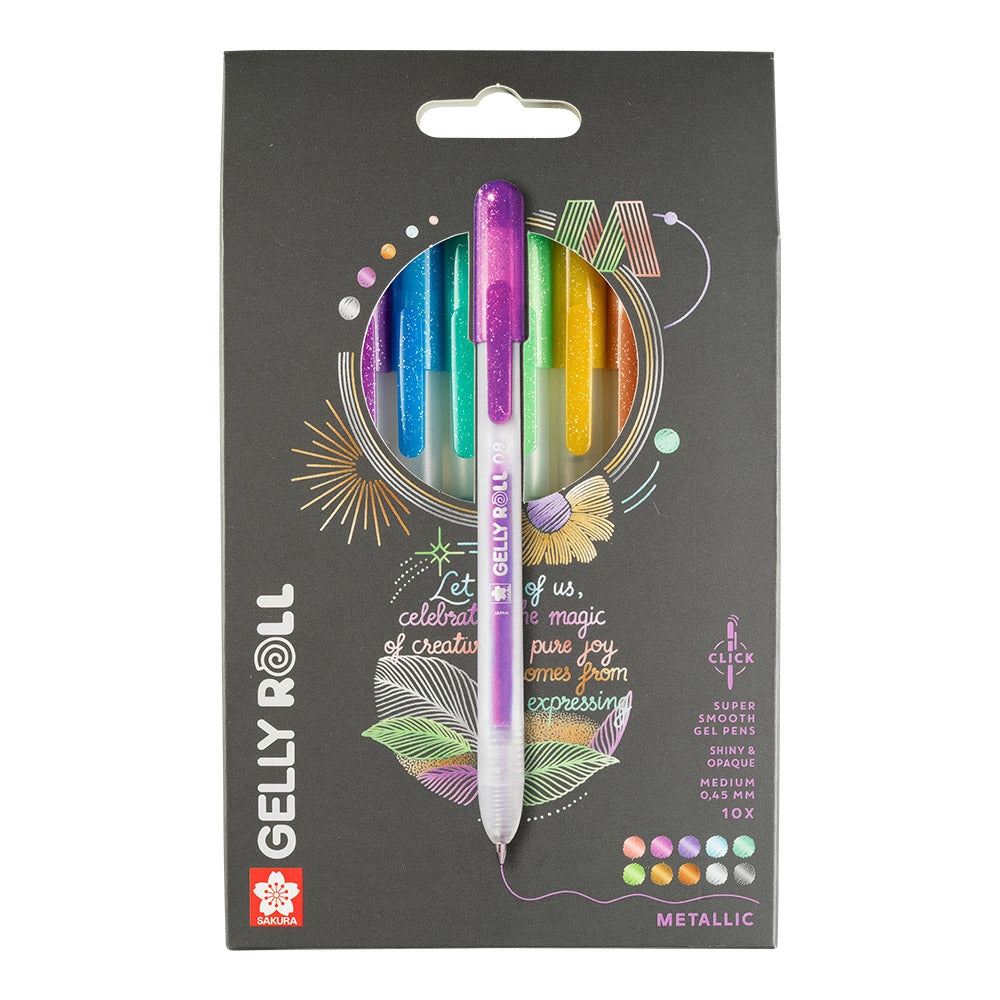 Sakura Gelly Roll Retractable Metallic Set of 10