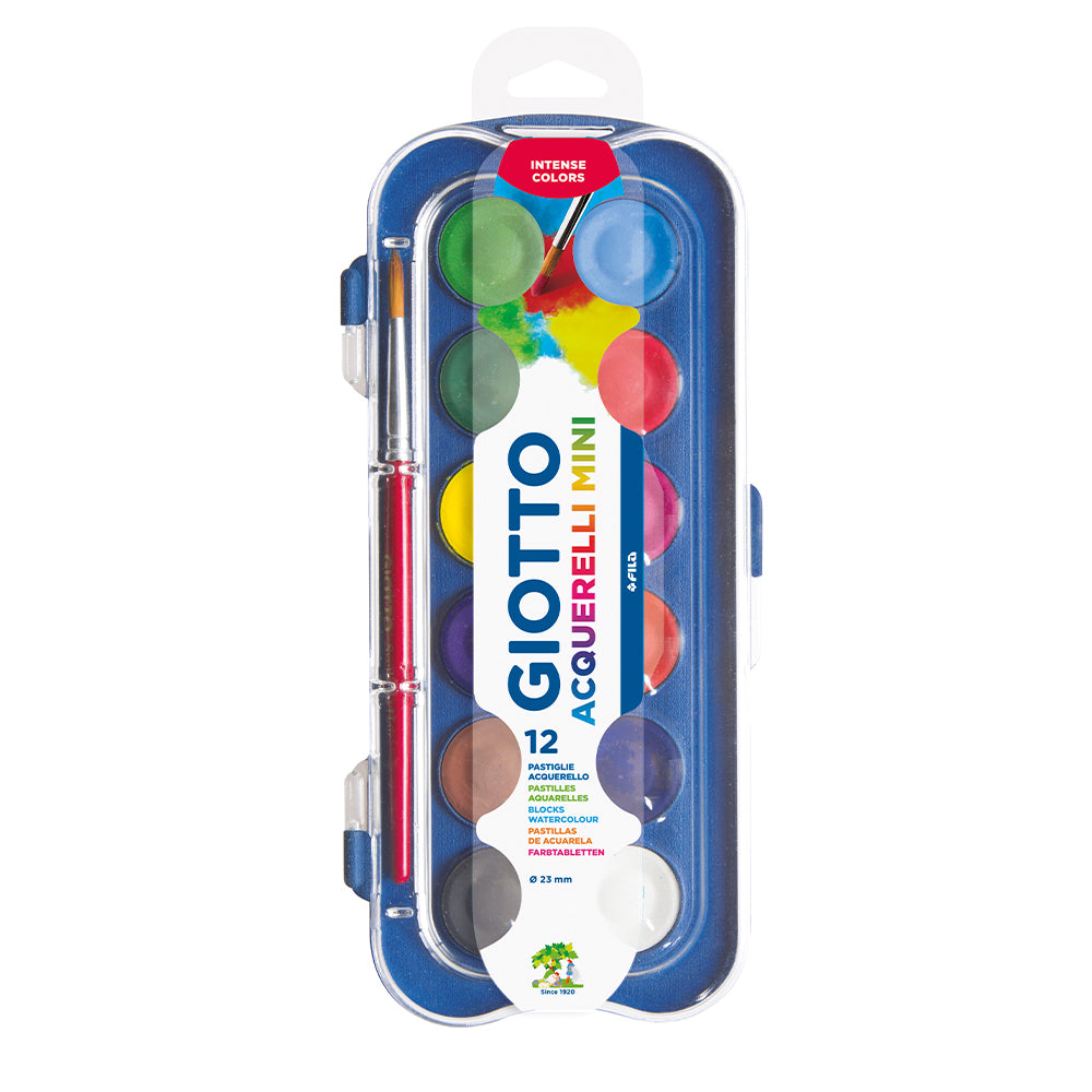 Giotto Acquarelle Mini Watercolours Set of 12