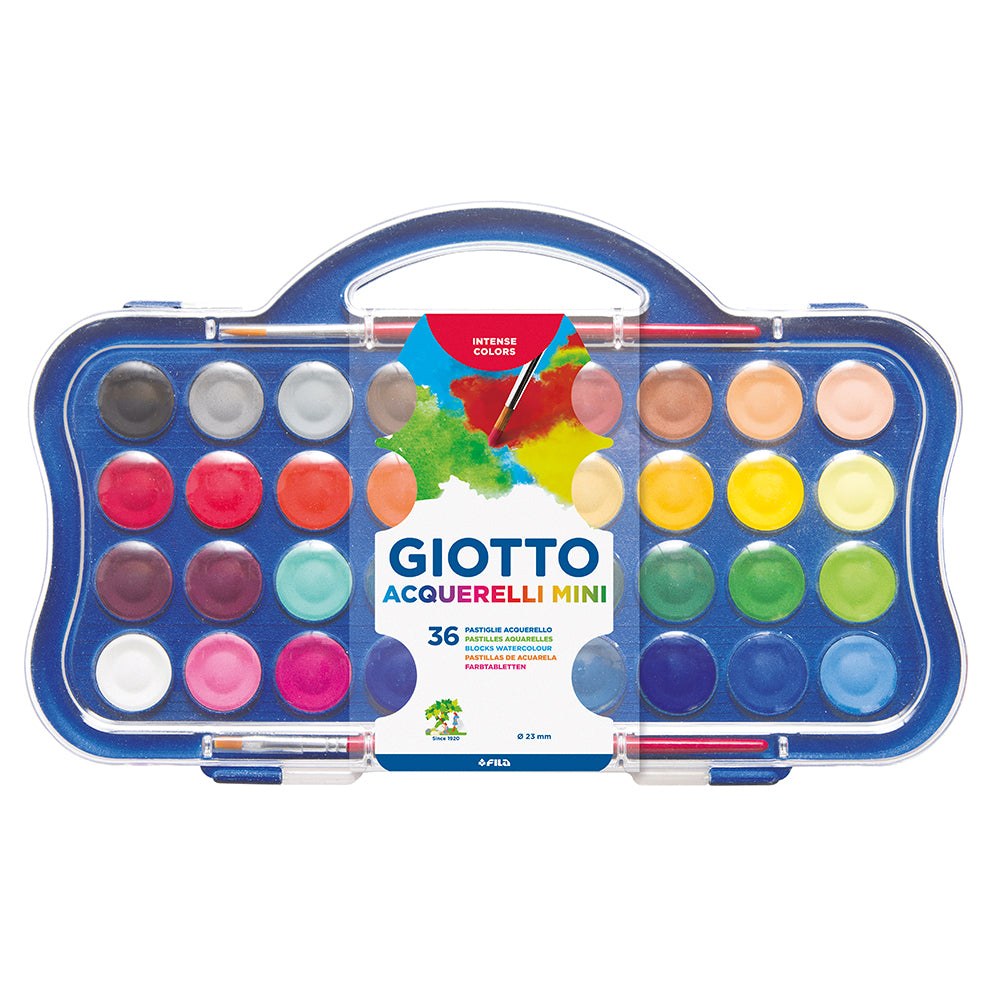 Giotto Acquarelle Mini Watercolours Set of 36