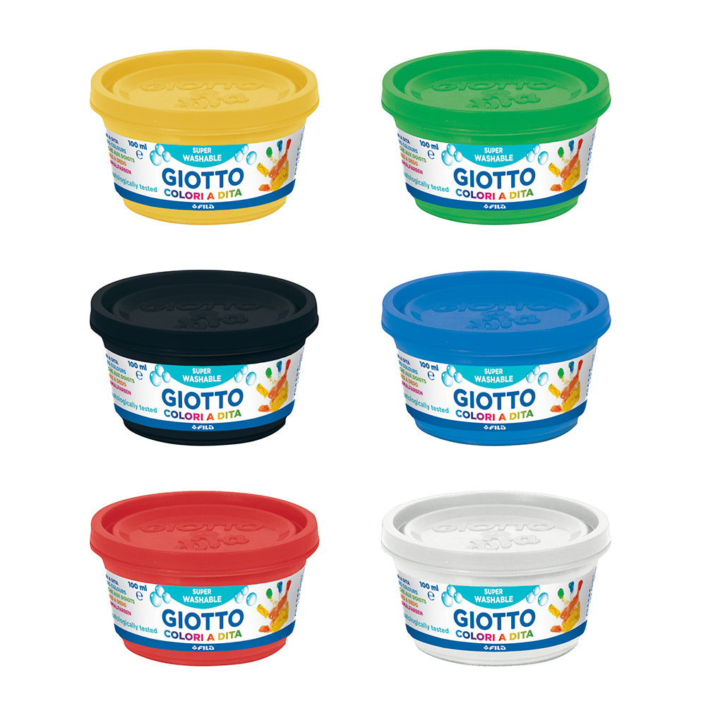 Giotto Finger Paint Set of 6 100ml