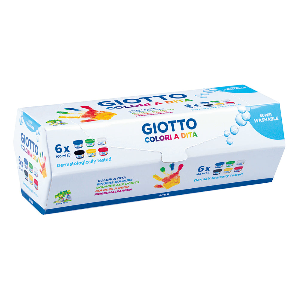 Giotto Finger Paint Set of 6 100ml