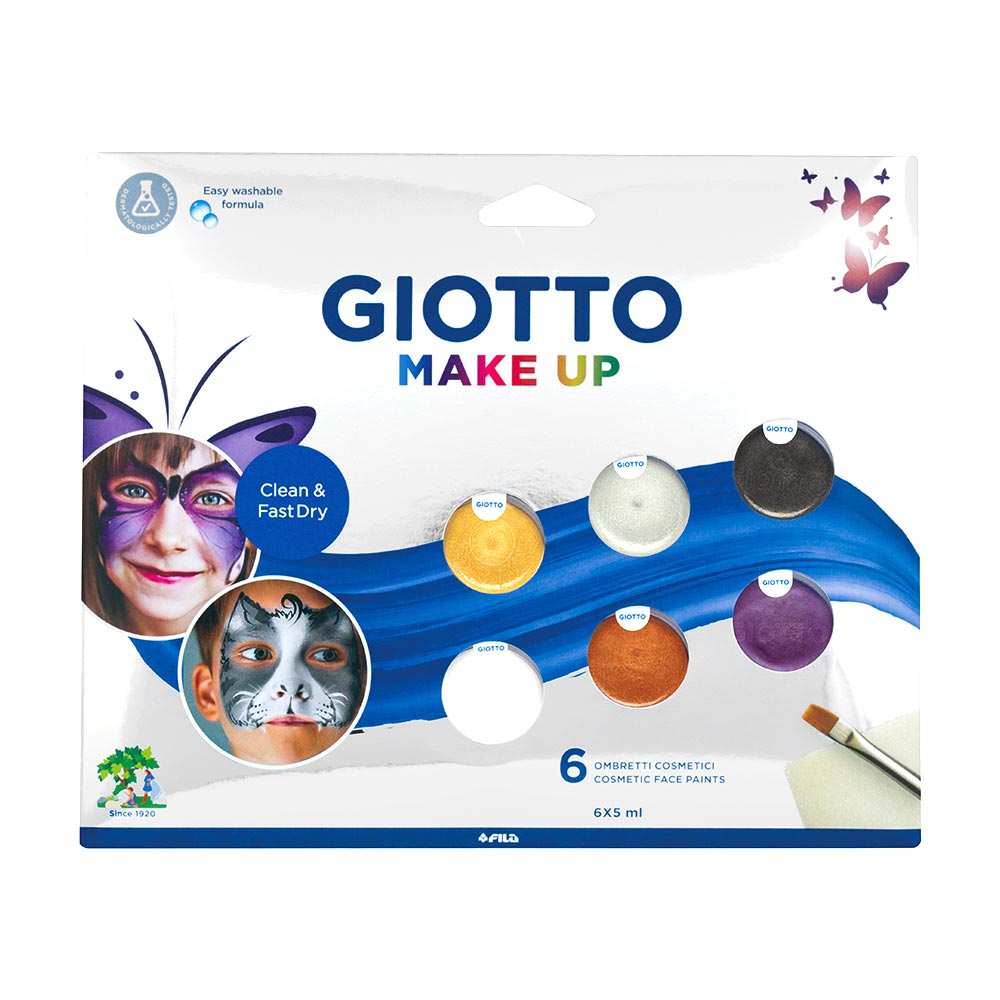 Giotto Make-up Facepaint Set of 6 Metal