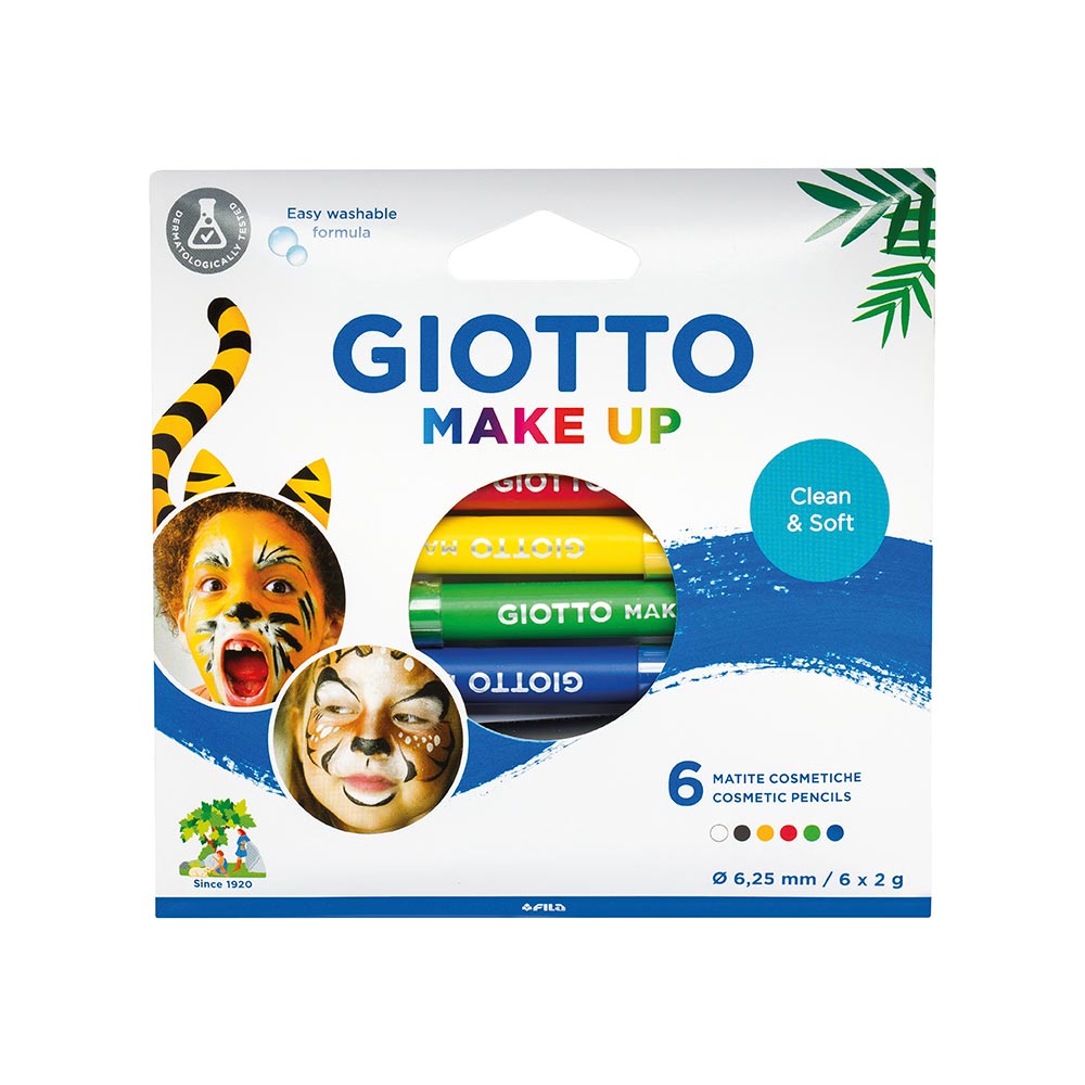 Giotto Make-Up Pencils Set of 6 Classic