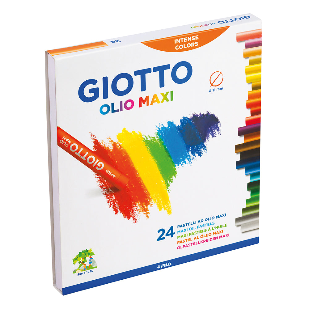 Giotto Olio Maxi Intense Soft Oil Pastels Set of 24
