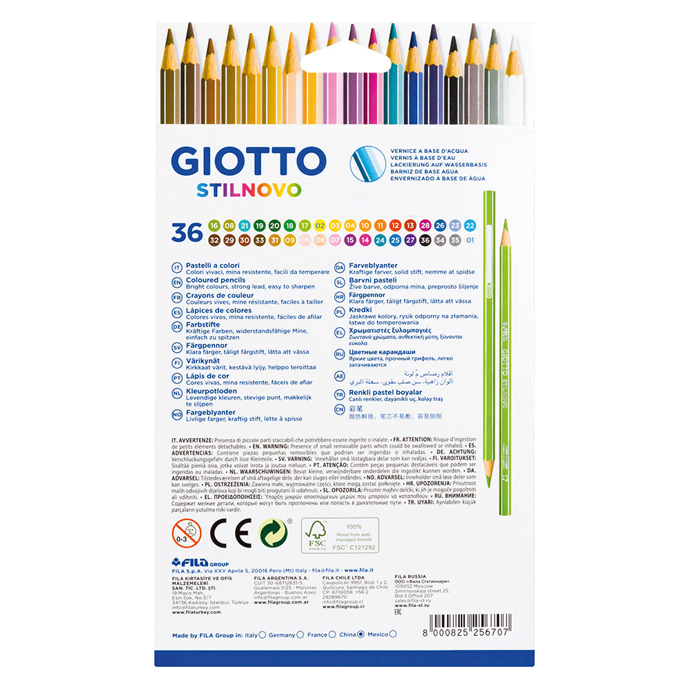 Giotto Stilnovo Coloured Pencils Set of 36