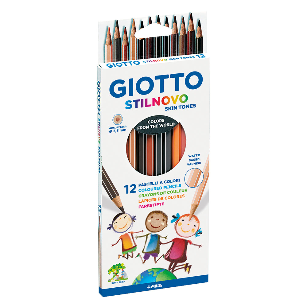 Giotto Stilnovo Erasable Coloured Pencils Skin Tones Set of 12