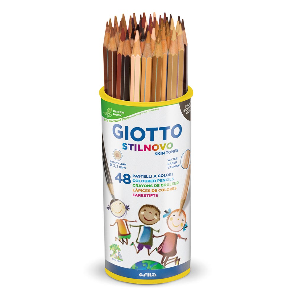 Giotto Stilnovo Erasable Coloured Pencils Skin Tones Set of 12