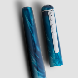 Tom Hessin Charles Collection Fountain Pen Thames Blue