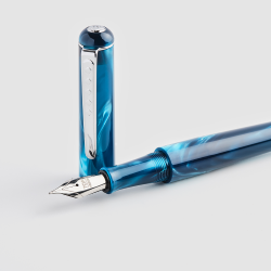 Tom Hessin Charles Collection Fountain Pen Thames Blue