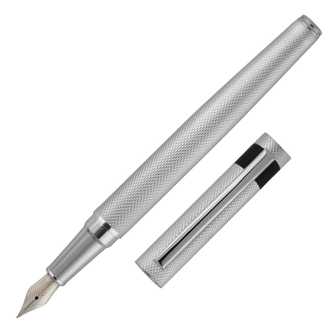 Hugo Boss Fountain Pen Loop Diamond Chrome