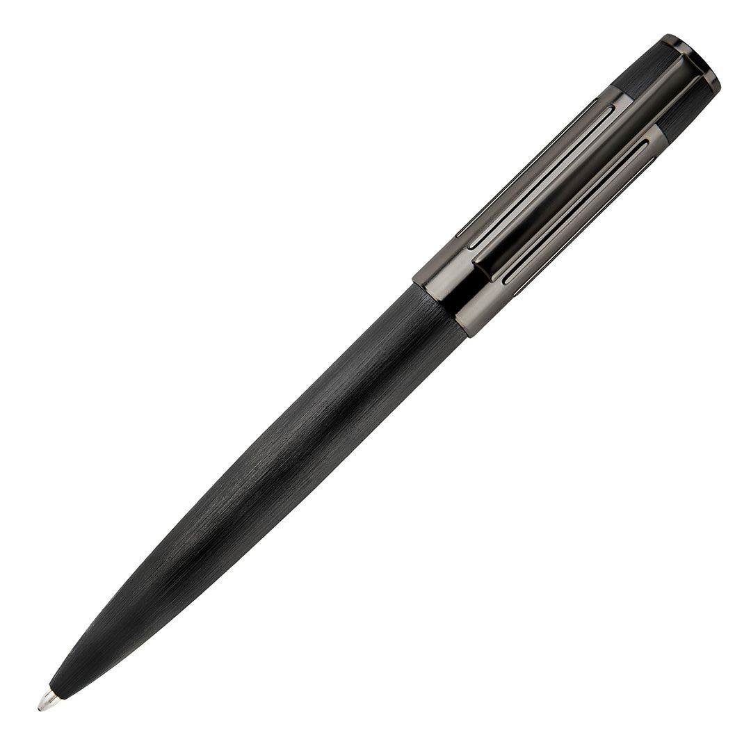 Hugo Boss Ballpoint Pen Gear Ribs Black
