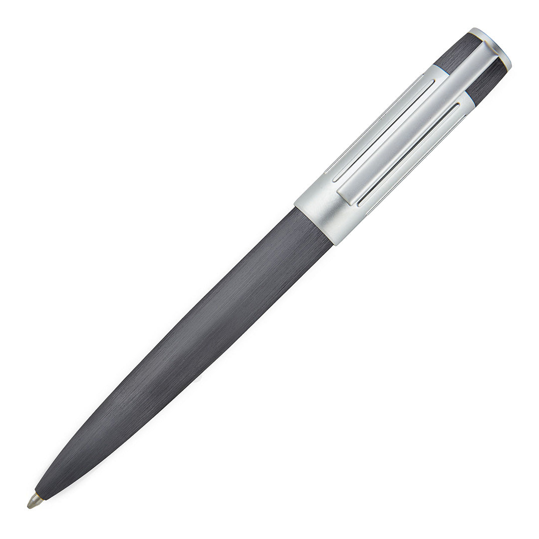 Hugo Boss Ballpoint Pen Gear Ribs Gunmetal