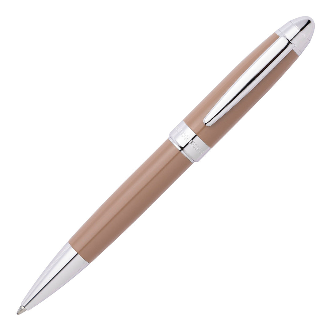 Hugo Boss Ballpoint Pen Icon Camel/Chrome