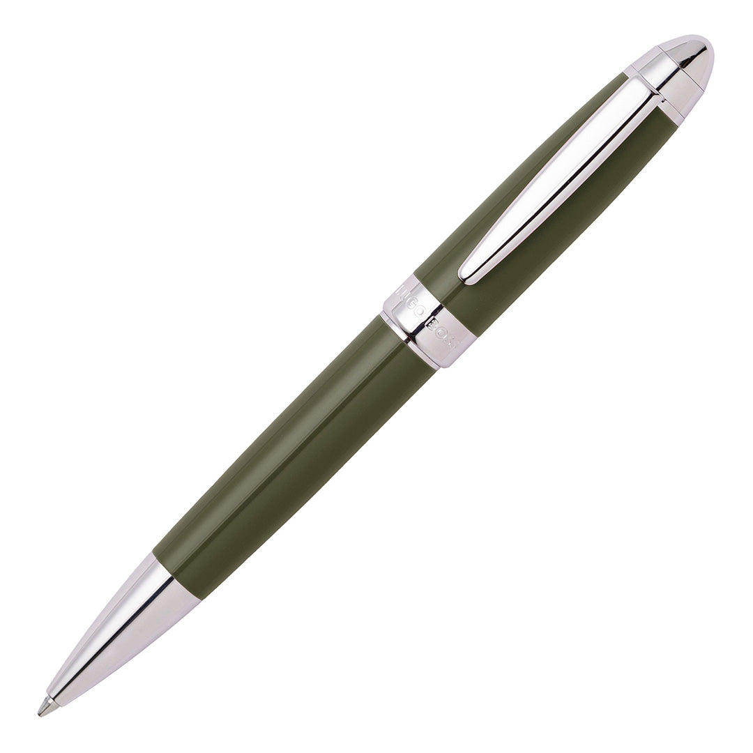 Hugo Boss Ballpoint Pen Icon Khaki/Chrome