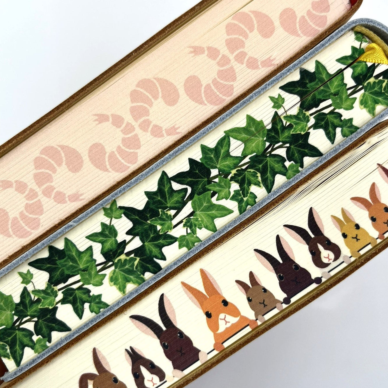 Diarpell Leather Rabbit Journal with Lined Ivory Pages