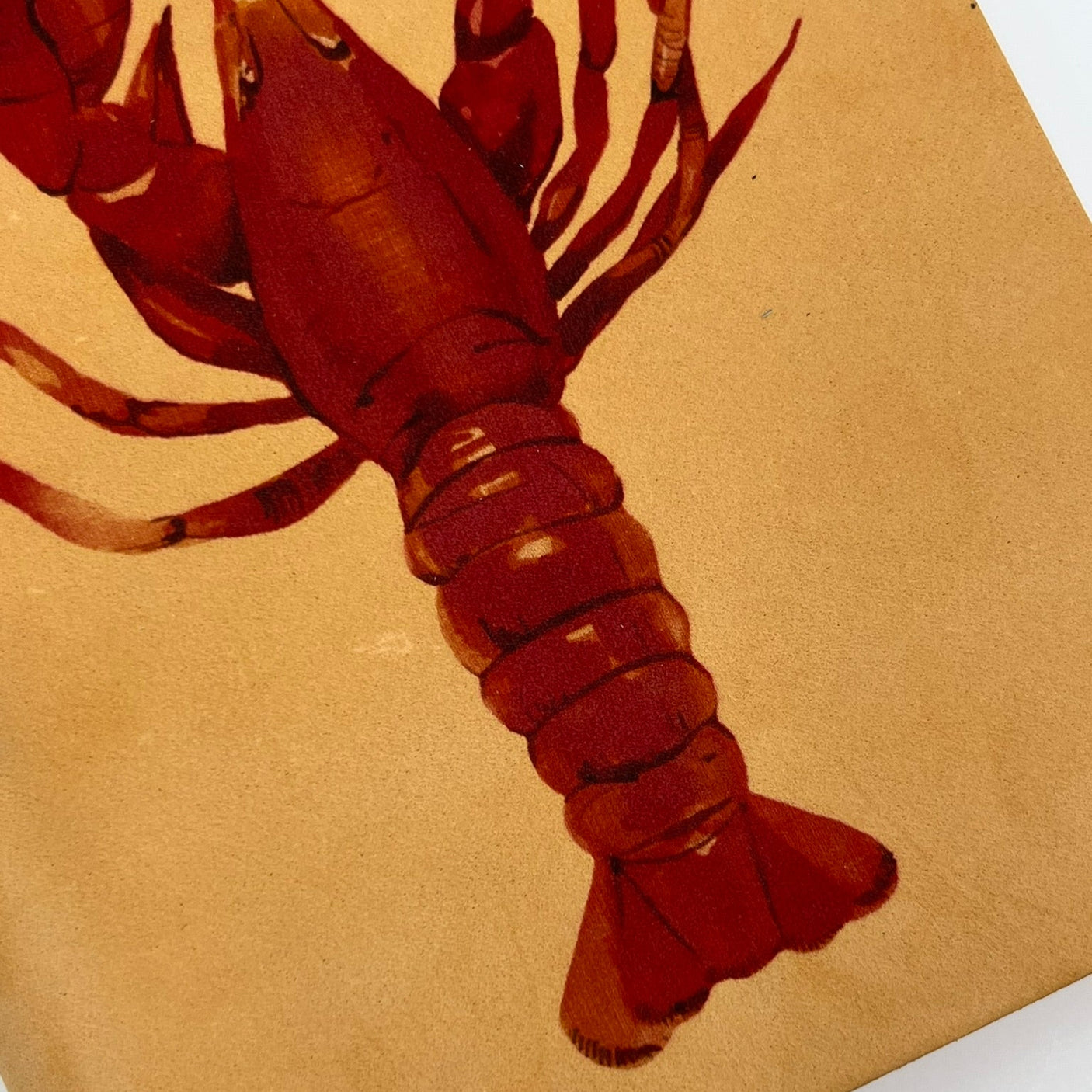 Diarpell Leather Lobster Journal with Lined Ivory Pages