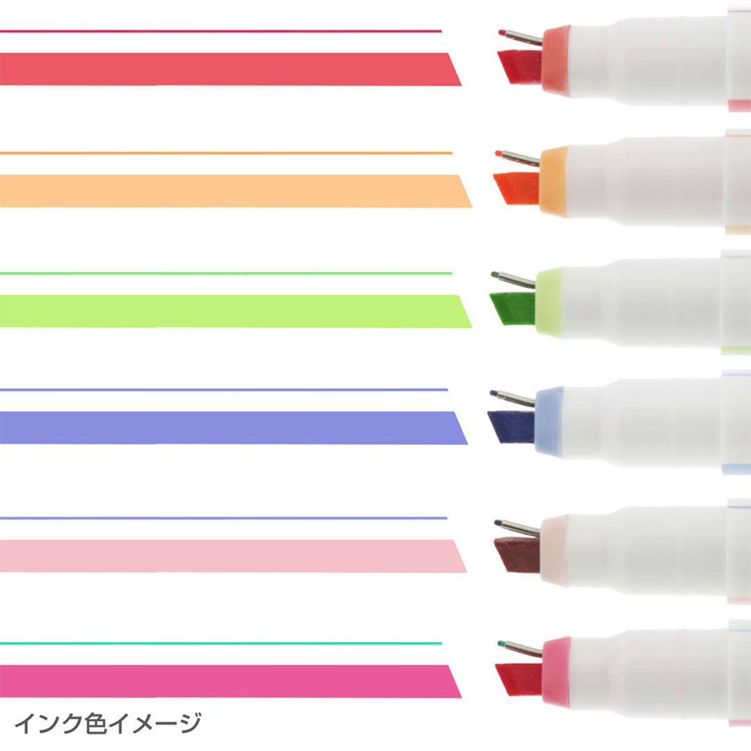 Sun-Star NINIPIE Highlight and Mark Pen Set of 6