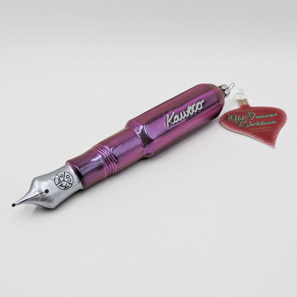 Kaweco Glass Pen Purple Christmas Decoration