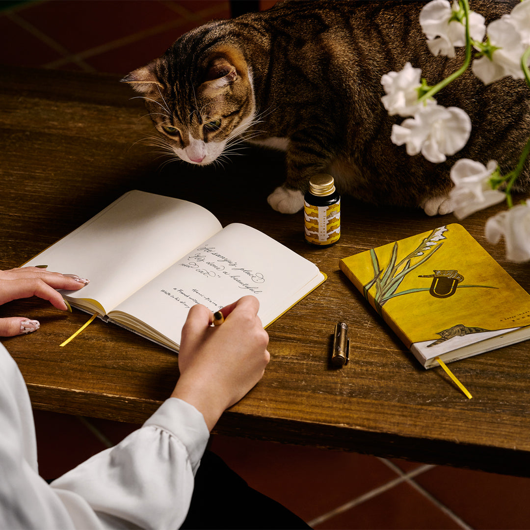 Laban A Sanyu in Hand Rollerball Pen Set Gold