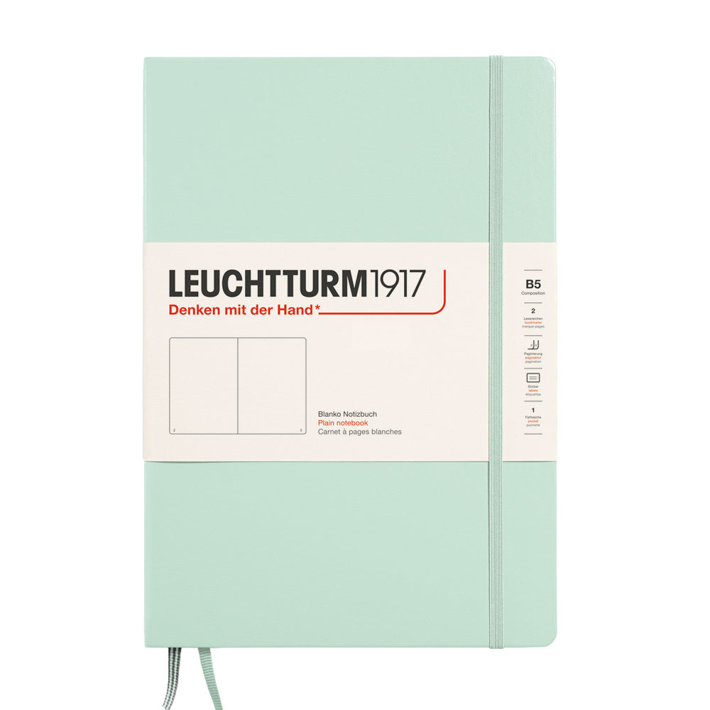 LEUCHTTURM1917 Hardcover Notebook B5 Mint Green