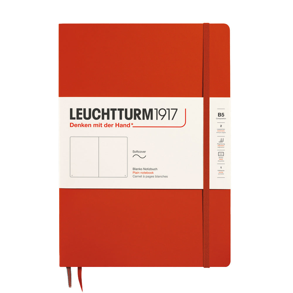 LEUCHTTURM1917 Softcover Notebook B5 Fox Red
