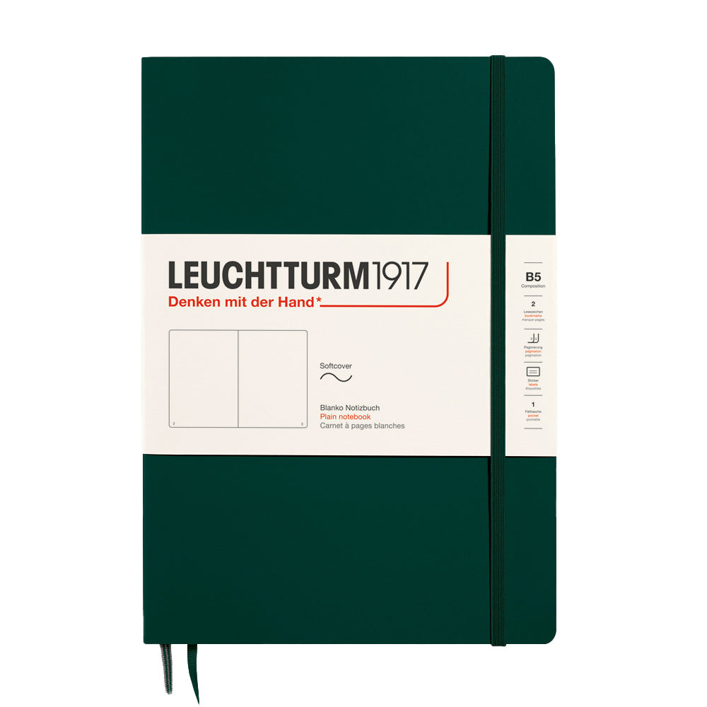 LEUCHTTURM1917 Softcover Notebook B5 Forest Green