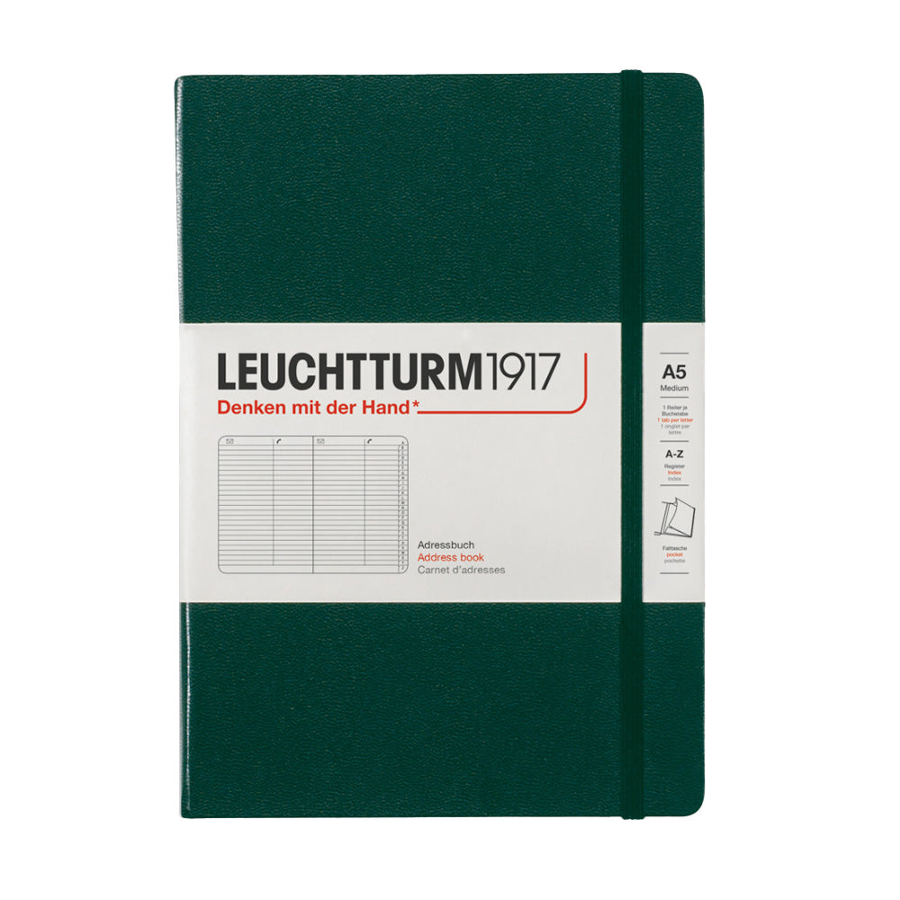 LEUCHTTURM1917 Address Book Medium Forest Green
