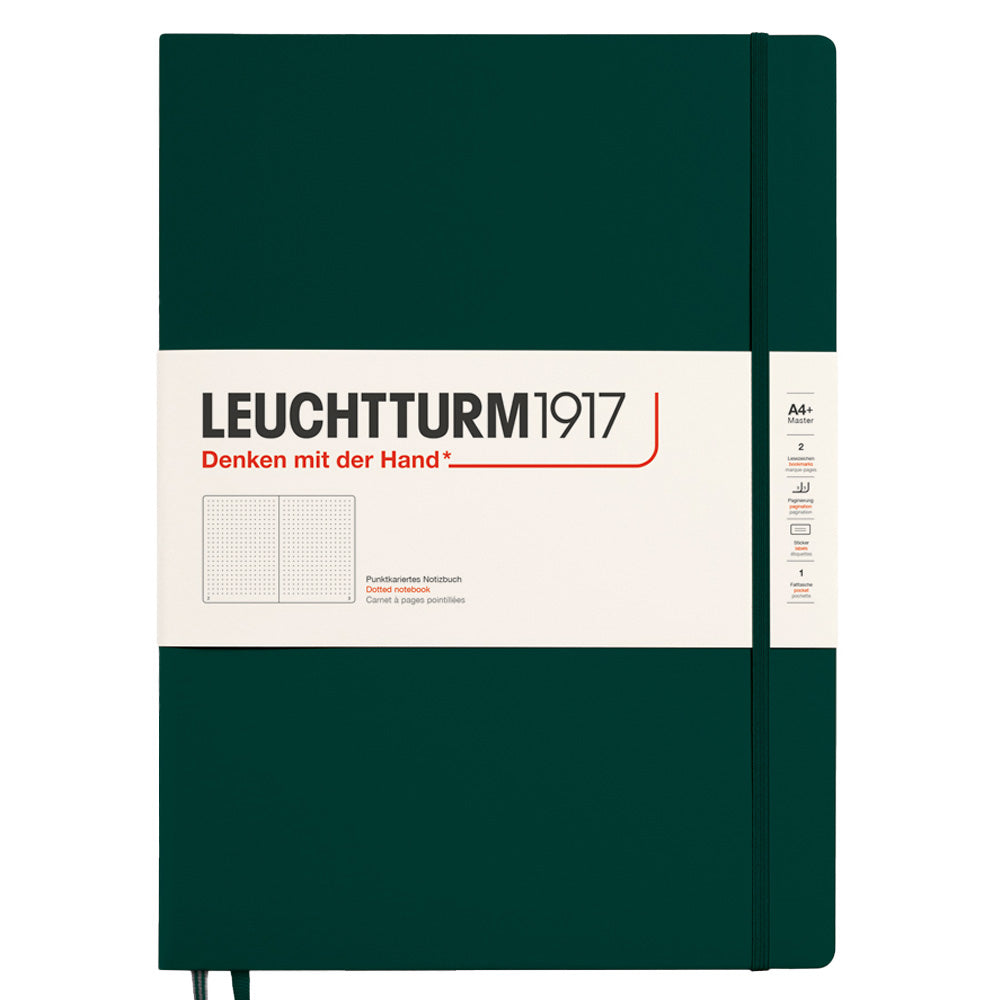 LEUCHTTURM1917 Hardcover Notebook Master Slim Forest Green