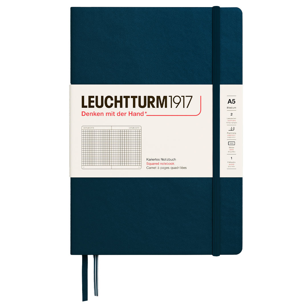 LEUCHTTURM1917 Hardcover Notebook Medium A5 Deep Sea
