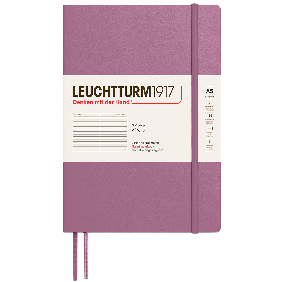 LEUCHTTURM1917 Softcover Notebook Medium A5 Dusty Rose