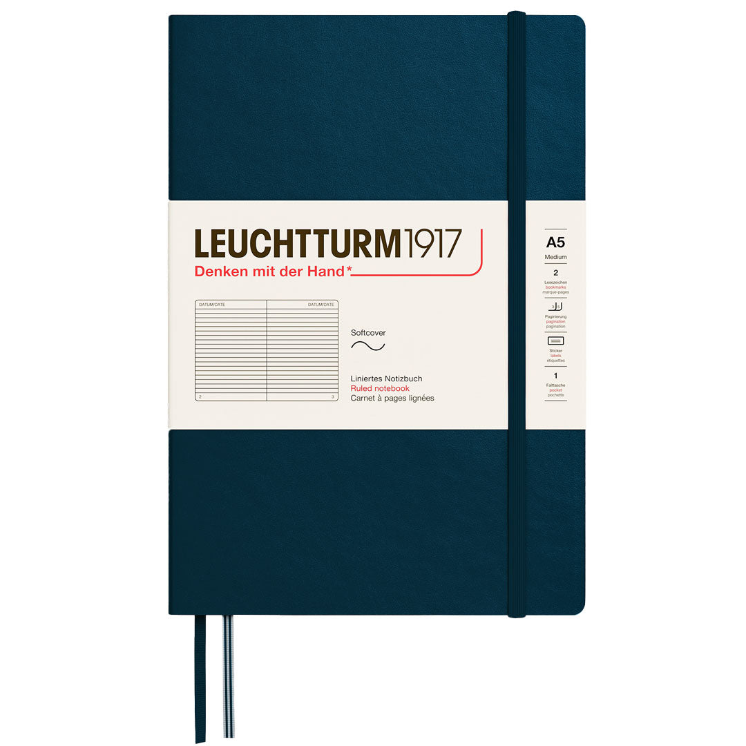 LEUCHTTURM1917 Softcover Notebook Medium A5 Deep Sea
