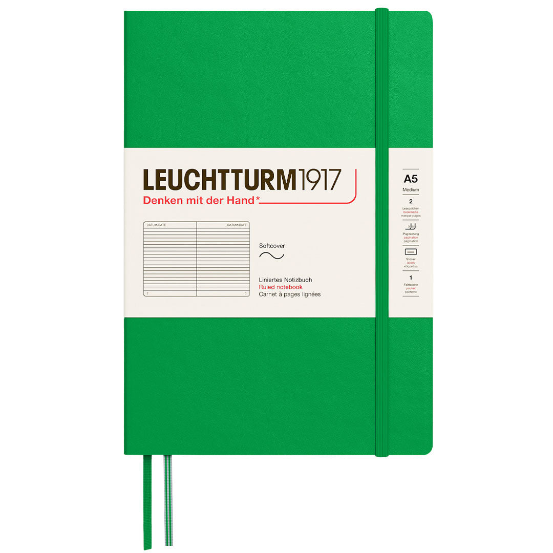 LEUCHTTURM1917 Softcover Notebook Medium A5 Spring Leaf