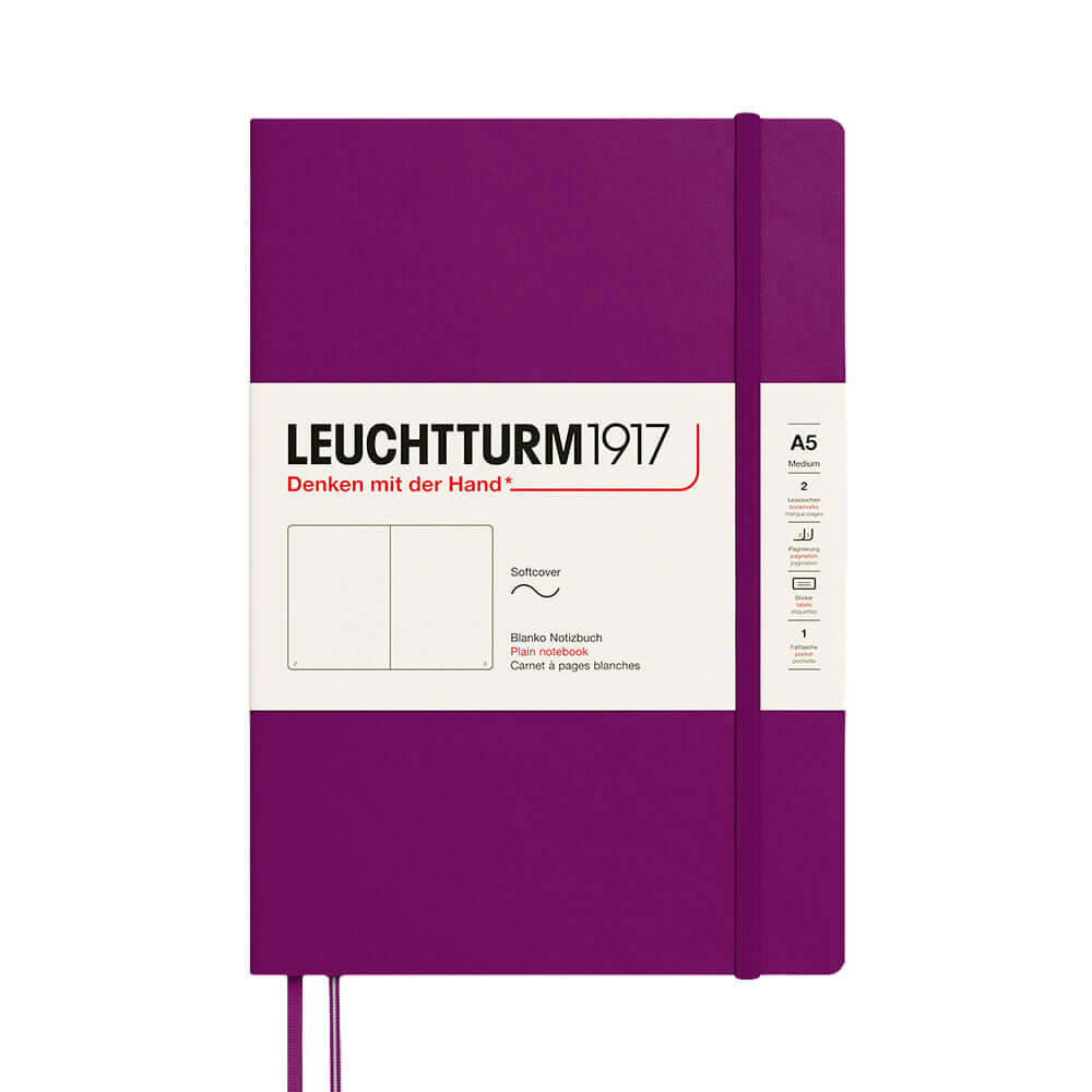 LEUCHTTURM1917 Softcover Notebook Medium Burgundy