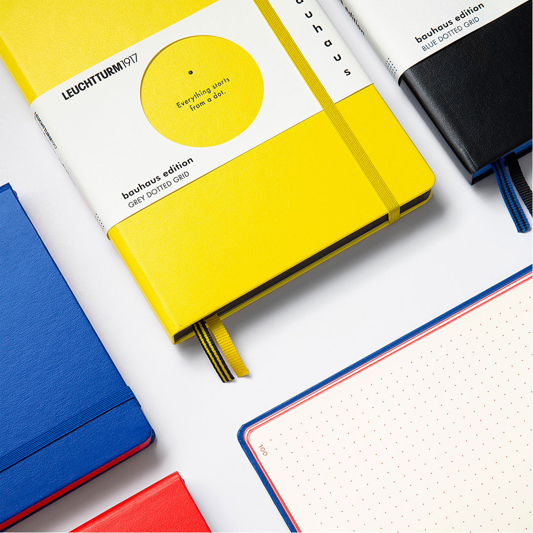 LEUCHTTURM1917 Bauhaus Edition Hardcover Notebook Medium Lemon Dotted