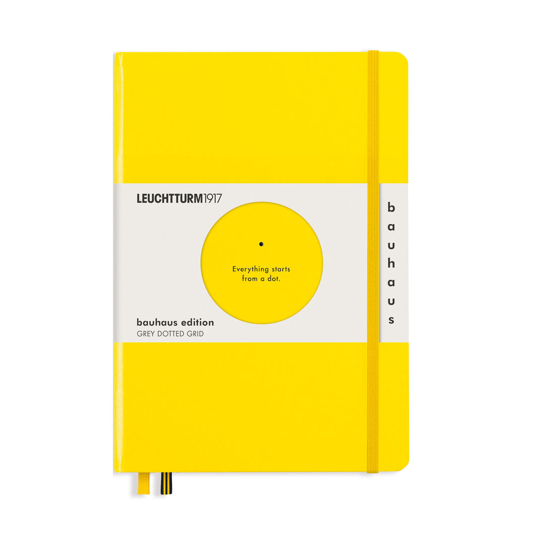 LEUCHTTURM1917 Bauhaus Edition Hardcover Notebook Medium Lemon Dotted