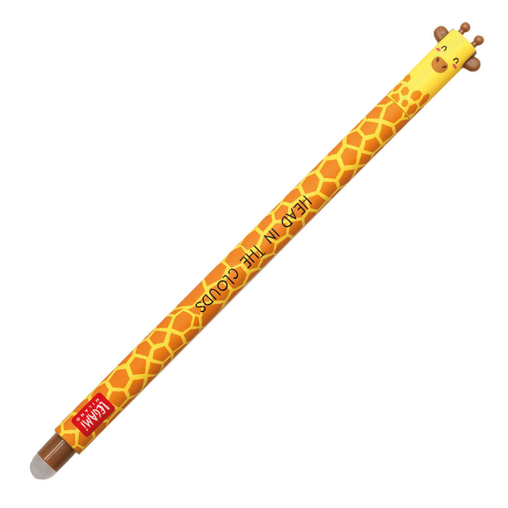 Legami Erasable Pen Giraffe Black Ink by Legami at Cult Pens