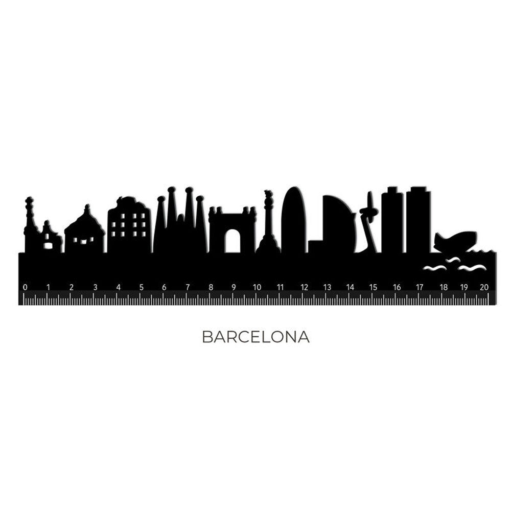 Legami Follow The Skyline Ruler Barcelona by Legami at Cult Pens