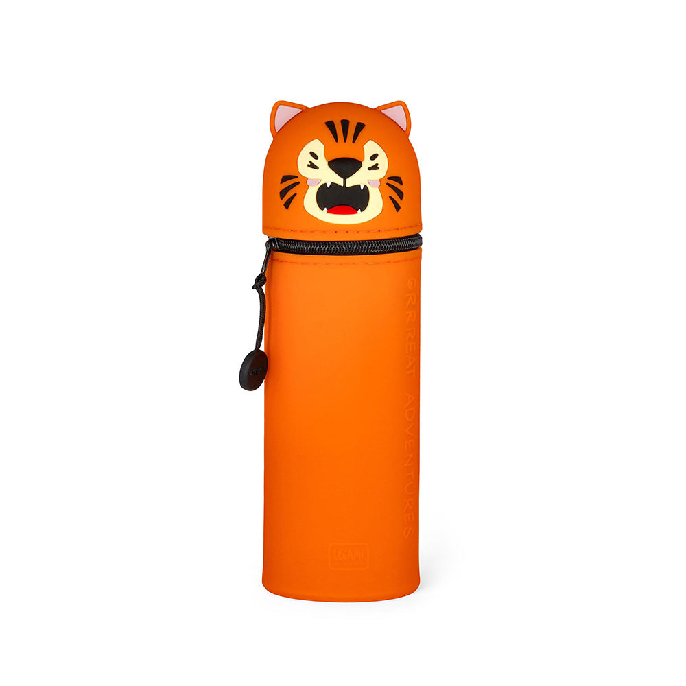 Legami Kawaii 2-in-1 Soft Silicone Pencil Case Tiger