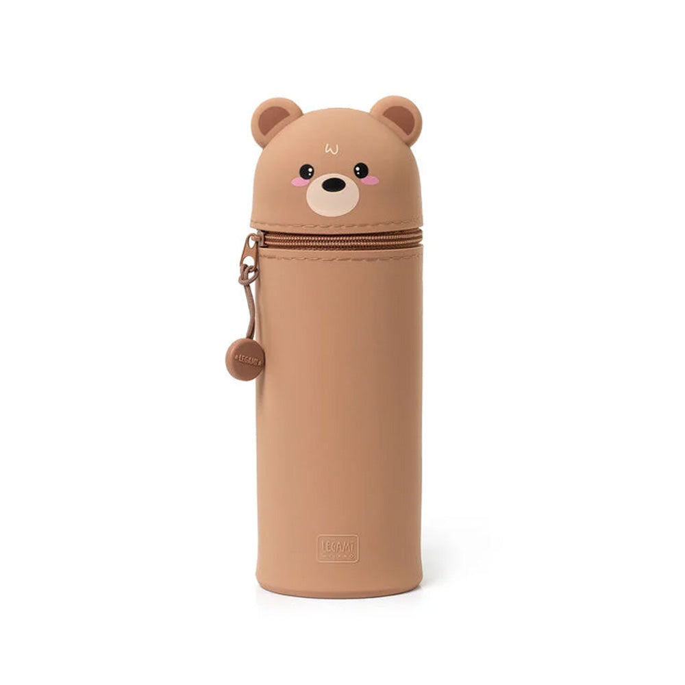 Legami Kawaii 2-in-1 Soft Silicone Pencil Case Teddy Bear